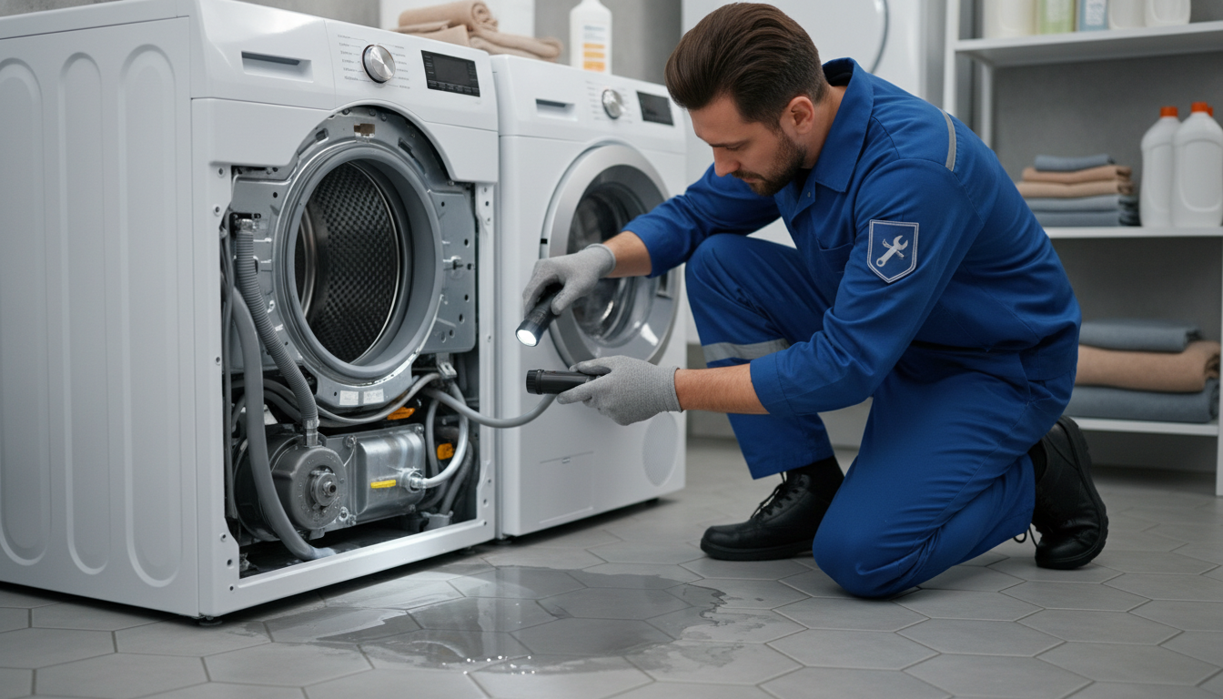Professional Washer Leaking From Bottom Common Causes - Nika Appliance Repair Toronto